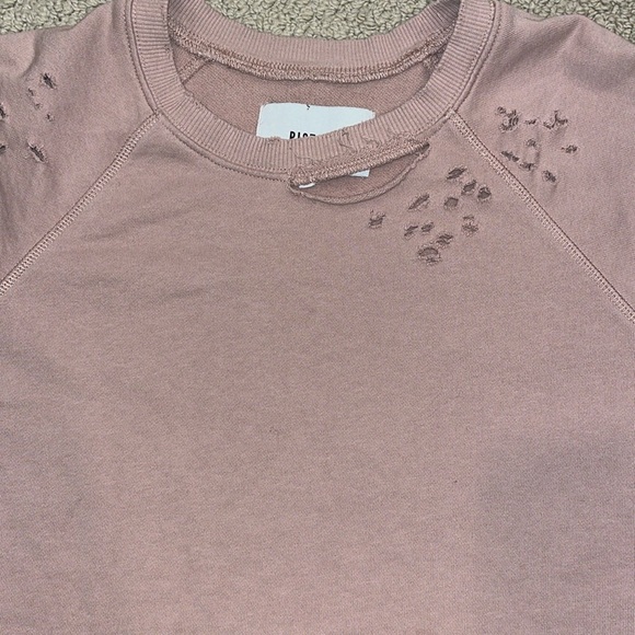 Pistola Raine Distressed French Terry Sweatshirt - Picture 3 of 7